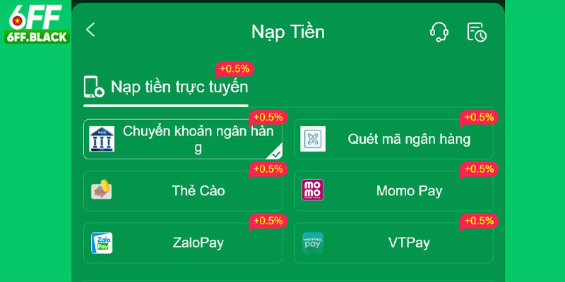Cung cấp đa dạng các hình thức thanh toán tiên tiến.