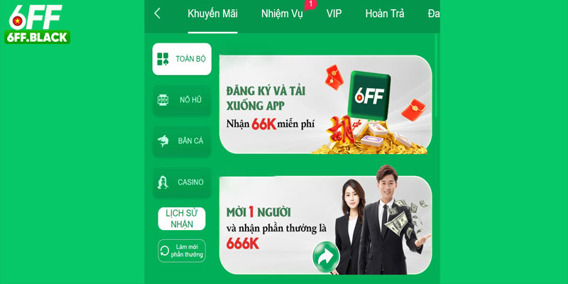 Sự kiện phát phong bì cực hot trên 6FF
